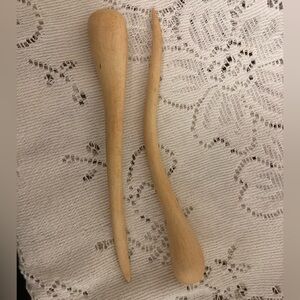 Artisan Made Handcarved Ivory Wood Harsticks